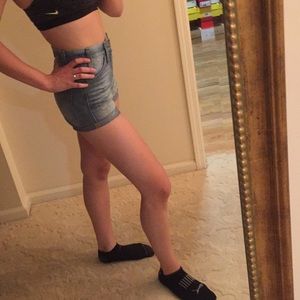 Levi’s high waisted jean shorts